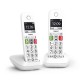 Gigaset E290 Duo Teléfono DECT/analógico Identificador de llamadas Blanco - l36852-h2901-d202